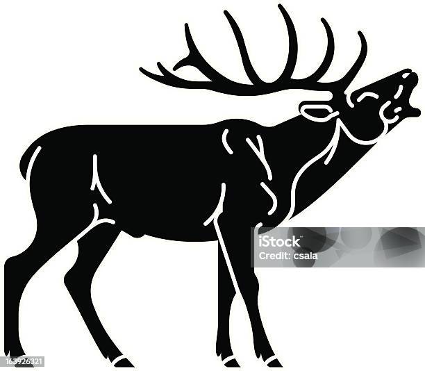 Deer Vecteurs libres de droits et plus d'images vectorielles de Animaux à l'état sauvage - Animaux à l'état sauvage, Arts Culture et Spectacles, Cerf