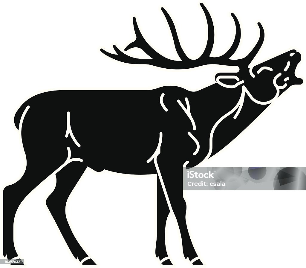 鹿 - アイコンのロイヤリティフリーベクトルアート