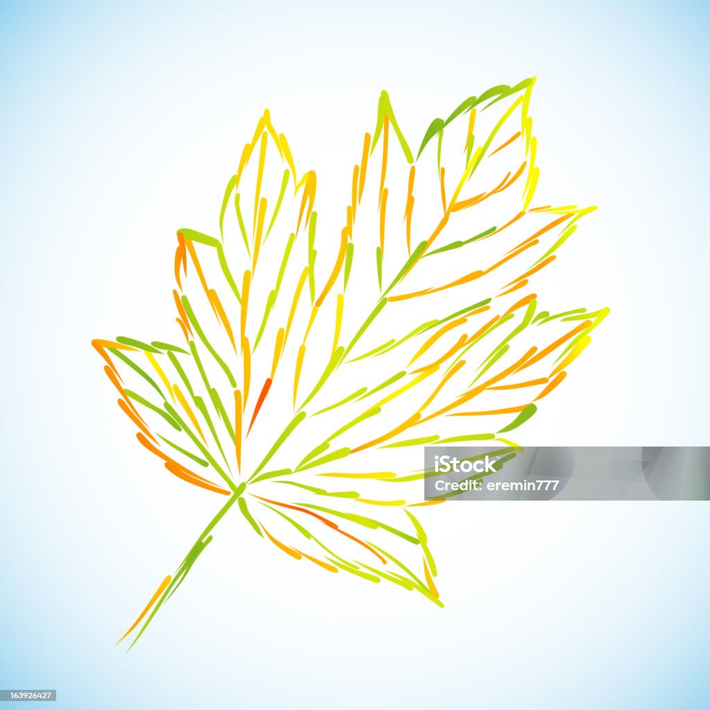 Feuille d’automne - clipart vectoriel de Abstrait libre de droits