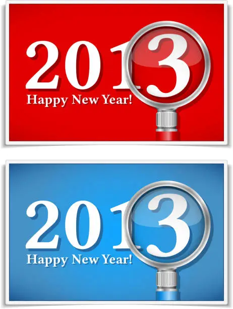 Vector illustration of Happy New Year Banners