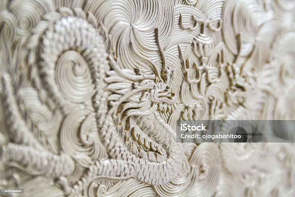 Dragão chinês dourado - Royalty-free Abstrato Foto de stock
