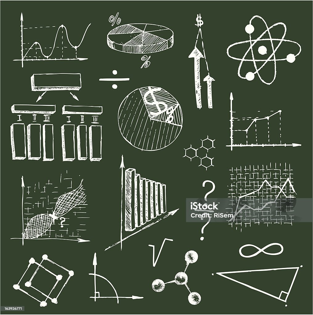 Finanzen und science - Lizenzfrei Bildhintergrund Vektorgrafik