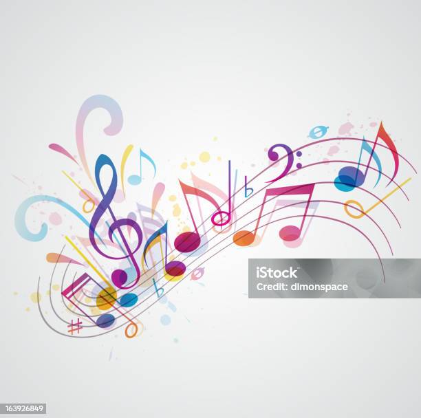 Musique De Fond Vecteurs libres de droits et plus d'images vectorielles de Note de musique - Note de musique, Vectoriel, Écriture musicale