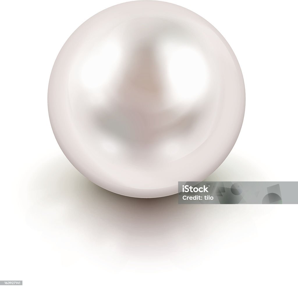 Weiße Perlen - Lizenzfrei Einzelner Gegenstand Vektorgrafik