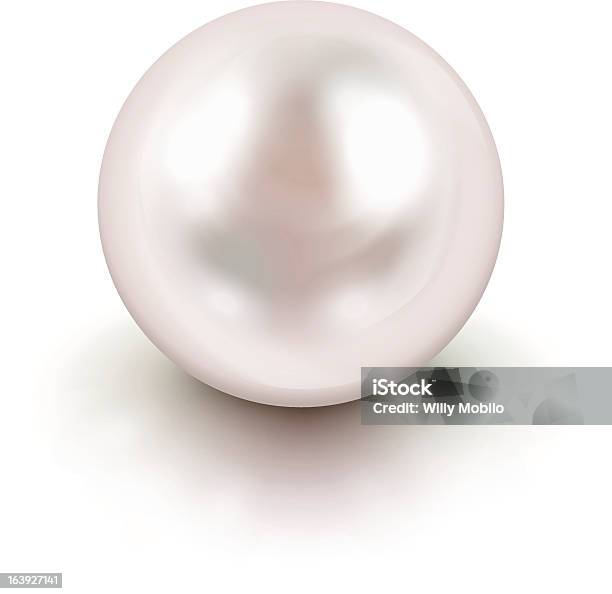 Branco De Pérolas - Arte vetorial de stock e mais imagens de Branco - Branco, Esfera, Ilustração