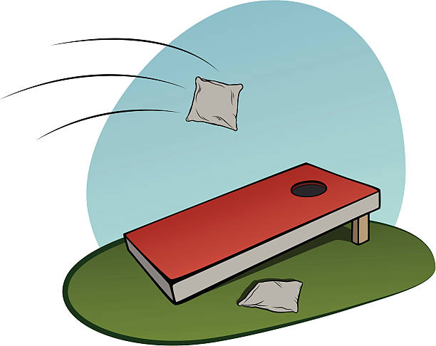 cornhole - an bord stock-grafiken, -clipart, -cartoons und -symbole