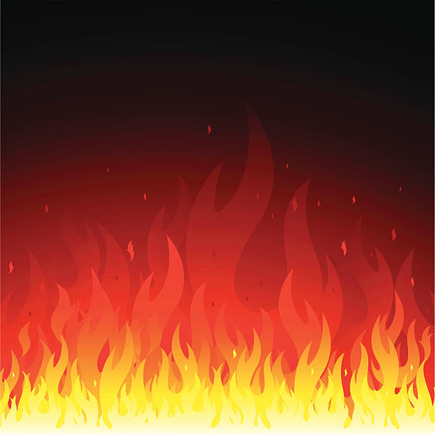 огненный фон - огонь иллюстрации stock illustrations