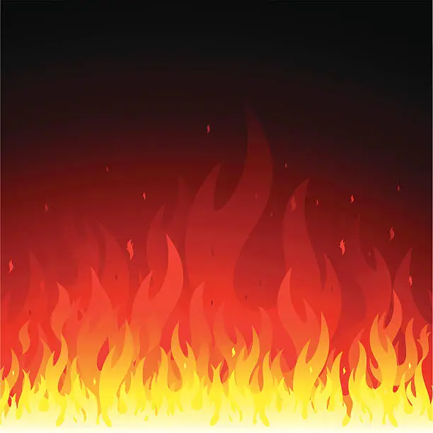 Vector illustration of Fire background