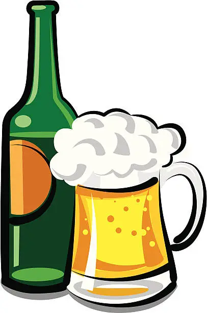 Vector illustration of beer