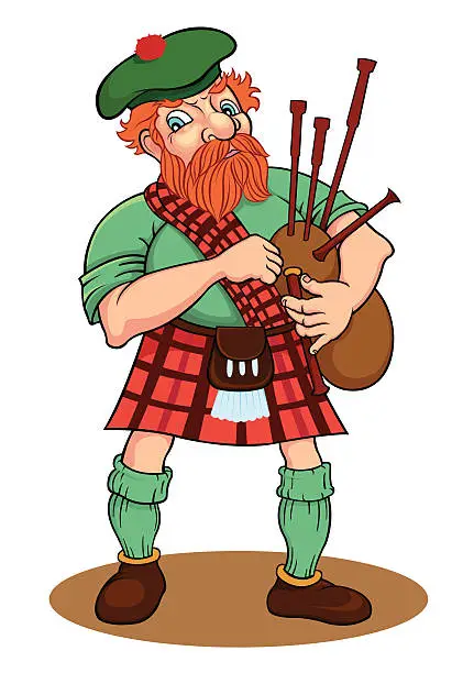 Vector illustration of Scotsman