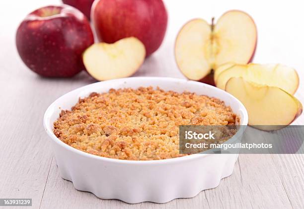 Apple Crumble Stock Photo - Download Image Now - Apple Crumble, Crumble - Dessert, Apple - Fruit