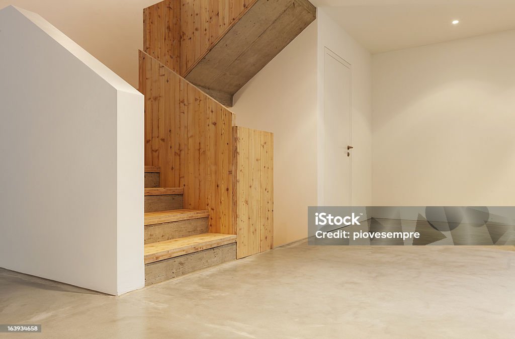 interior modern house Interior of stylish modern house, staircase view Apartment Stock Photo