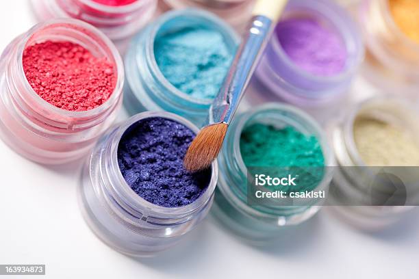 Colorful Mineral Eyeshadows Stock Photo - Download Image Now - Beauty, Beauty Product, Beauty Treatment