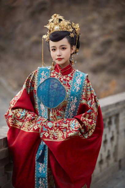 istock A young Asian girl dressed in ancient attire, exploring and enjoying her surroundings 1639370077
