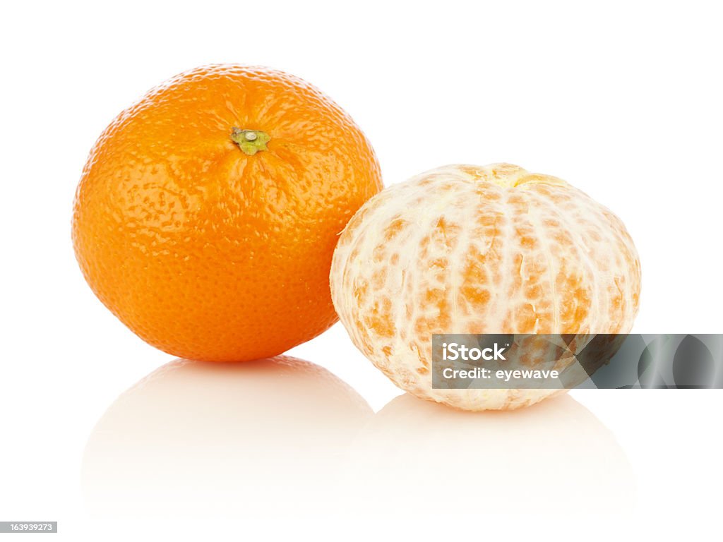 Tangerines Tangerines with and without peel Citrus Fruit Stock Photo