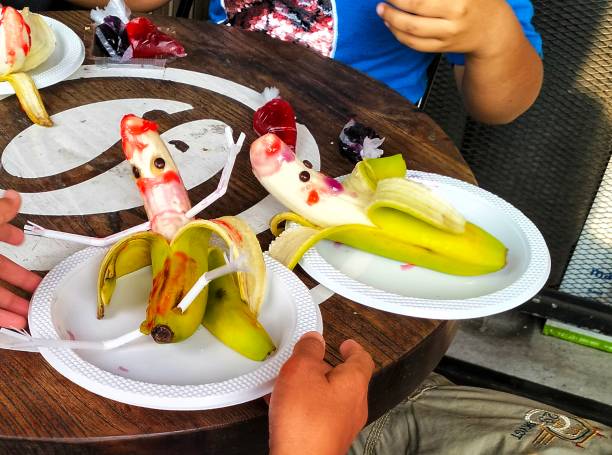 istock Cute banana fruit decoration 1639402097