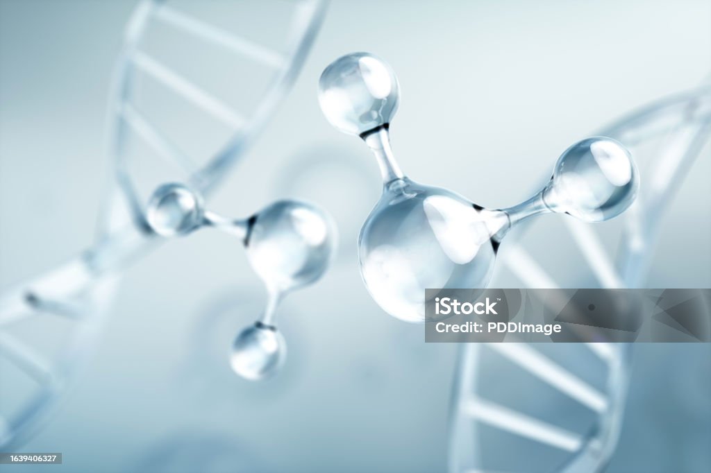 Microscopic Model 3d Rendered Microscopic Molecular Model Stock Photo - Download Image ...