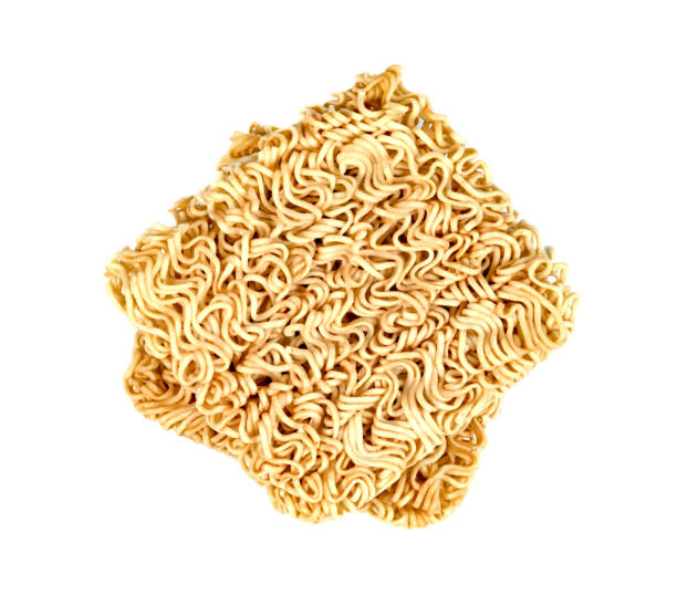 istock Instant noodles isolated on white background ,top view 1639421054