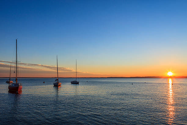 istock Lake Garda at sunset, Italy 163943042