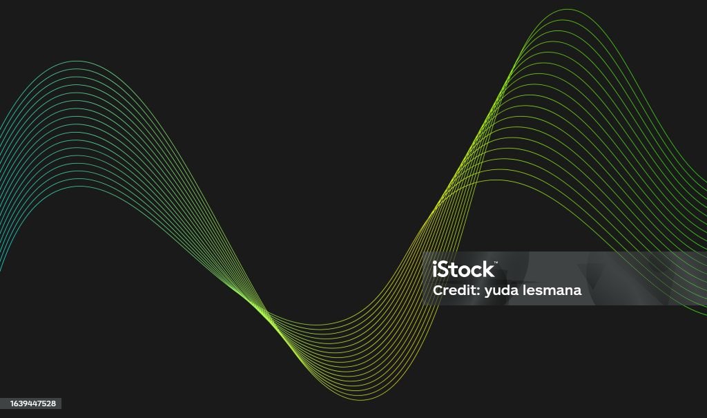 Line Wave Absrtact Abstract Wave Lines Background Stock Illustration - Download Image Now ...