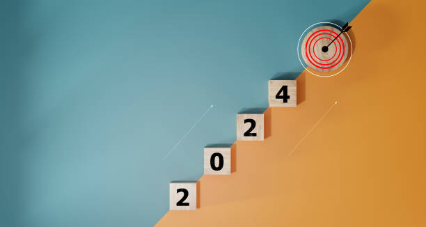 istock Countdown to 2024. Loading year from 2023 to 2024. New year start concept 1639451196