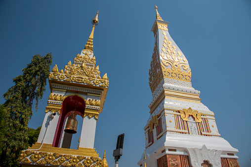 Wat Phra That Phanom Temple is the most famous landmark in Nakhon Phanom, Thailand