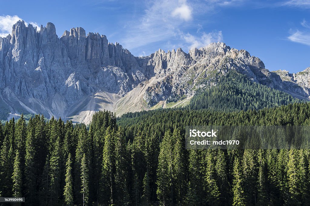 Latemar Mountain, Dolomiti - Lizenzfrei Gebirgskette Latemar Stock-Foto