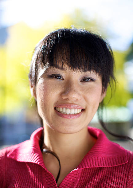 istock Young Japanese Female Portrait 163950558