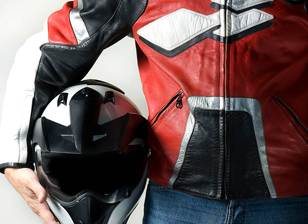 istock motorcycle rider with helmet 163950853