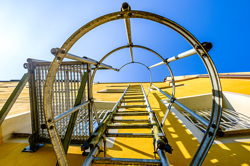 modern emergency spiral staircase - photo