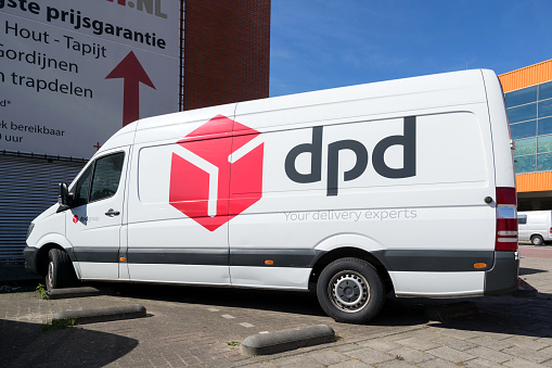 Amsterdam, Netherlands - July 4, 2019: dpd delivery van