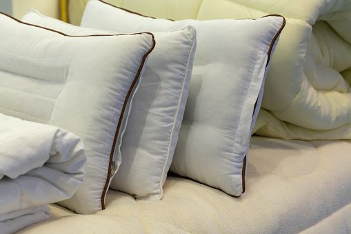 Small Black Velvet Pillow on yellow background