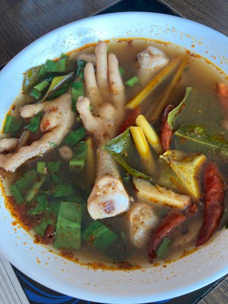 istock Spicy Soup with Chicken Feet 1639603012