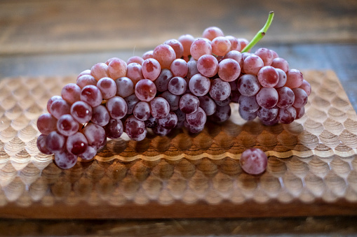 Grapes on the table.