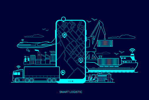 Smart global logistics delivery tracking system