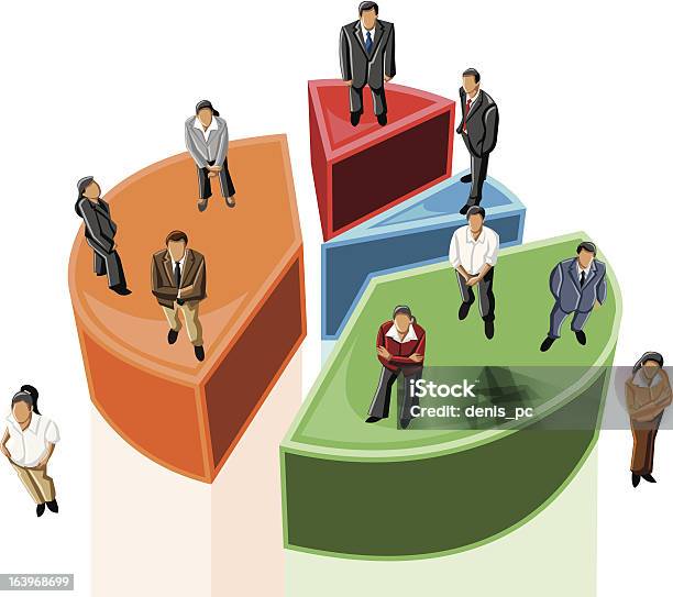 Ilustración de Gente De Negocios En El Cuadro y más Vectores Libres de Derechos de Adulto - Adulto, Amistad, Compañero de trabajo