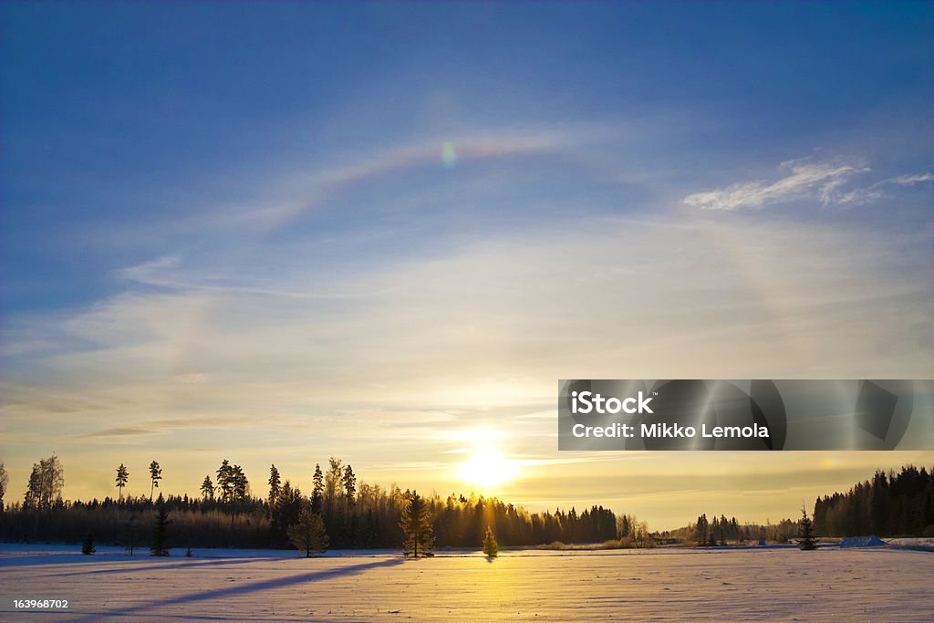 Halo Phänomen im Winter - Lizenzfrei Aura Stock-Foto