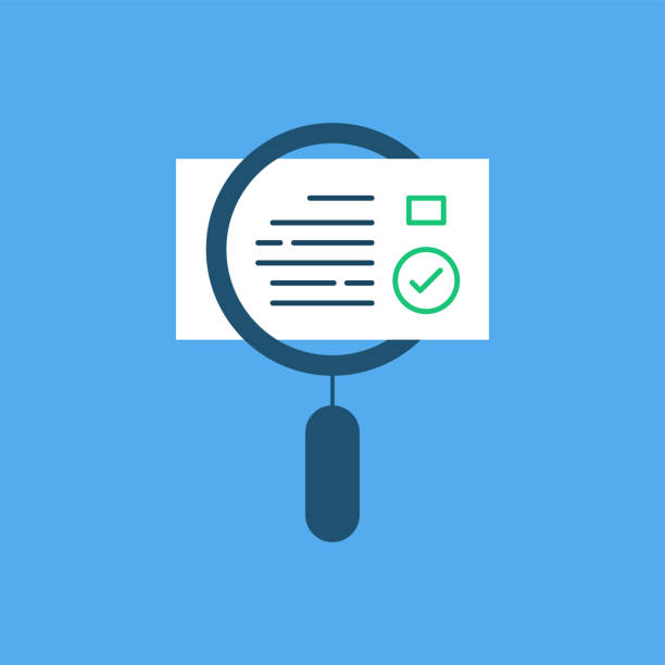 istock cartoon insight assessment icon or quality control. concept of consulting service or management for auditor and investigation. flat trend evaluer or regulatory plan logotype graphic design web element 1639727181