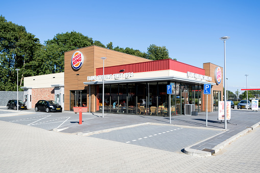 Whitesboro, New York - Nov 22, 2023: Close-up View of Burger King Restaurant, is Owned by Restaurant Brands International (RBI), which is One of the World's Largest Quick-service Restaurant Companies.