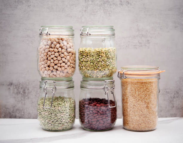 istock Green beans, kidney beans, split peas, rice, chickpeas. 1639755231