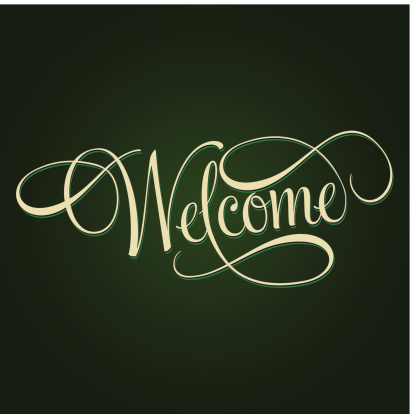 Welcome Calli Welcome Calligraphy Stock Illustration - Download Image Now - Abstract ...