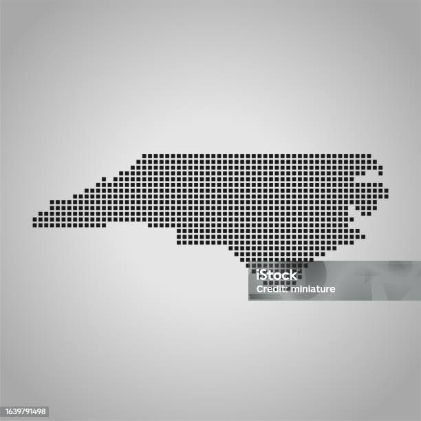 Abstract Nc State North Carolina Map Stock Illustration - Download Image Now - Abstract ...