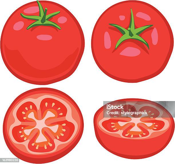 Pomidor - Stockowe grafiki wektorowe i więcej obrazów Bez ludzi - Bez ludzi, Biologia - Nauka, Grafika wektorowa