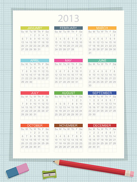 Kalendarz na rok 2013 – artystyczna grafika wektorowa