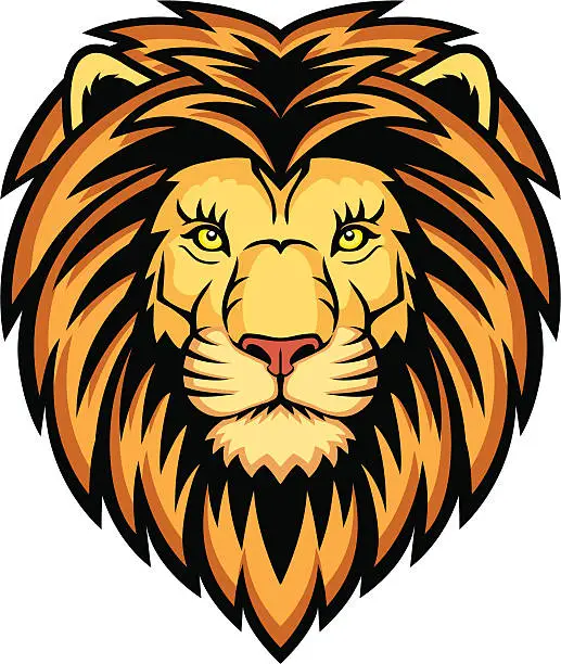 Vector illustration of Lion Head