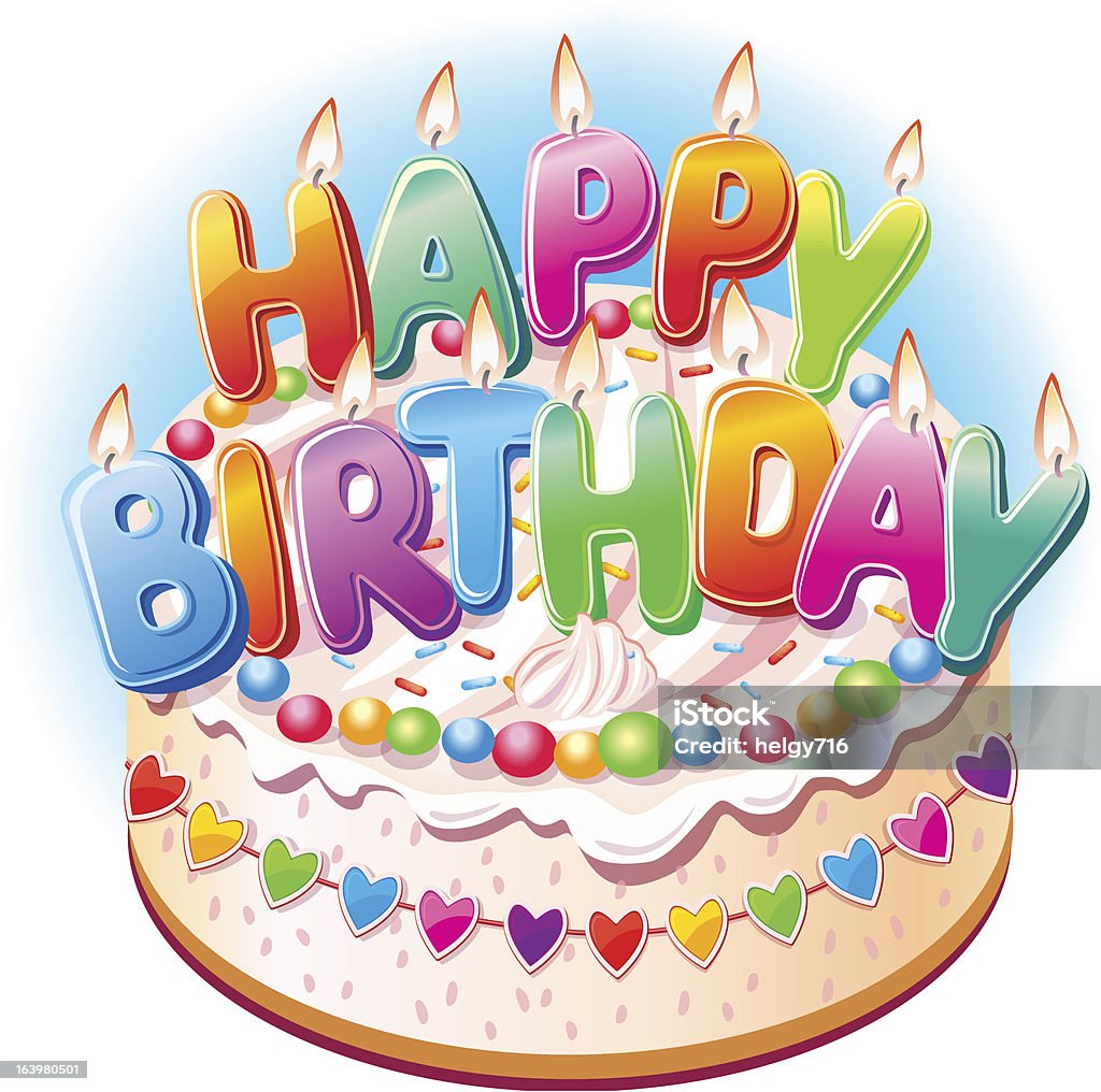 Birthday cake Anniversary stock vector