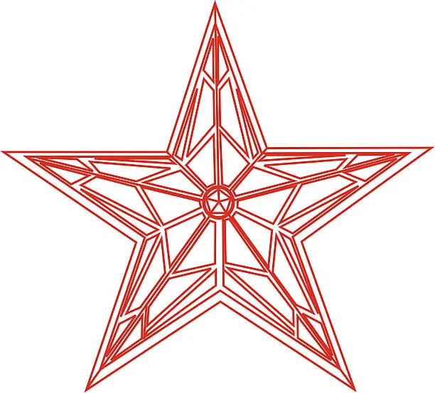 Vector illustration of Kremlin star