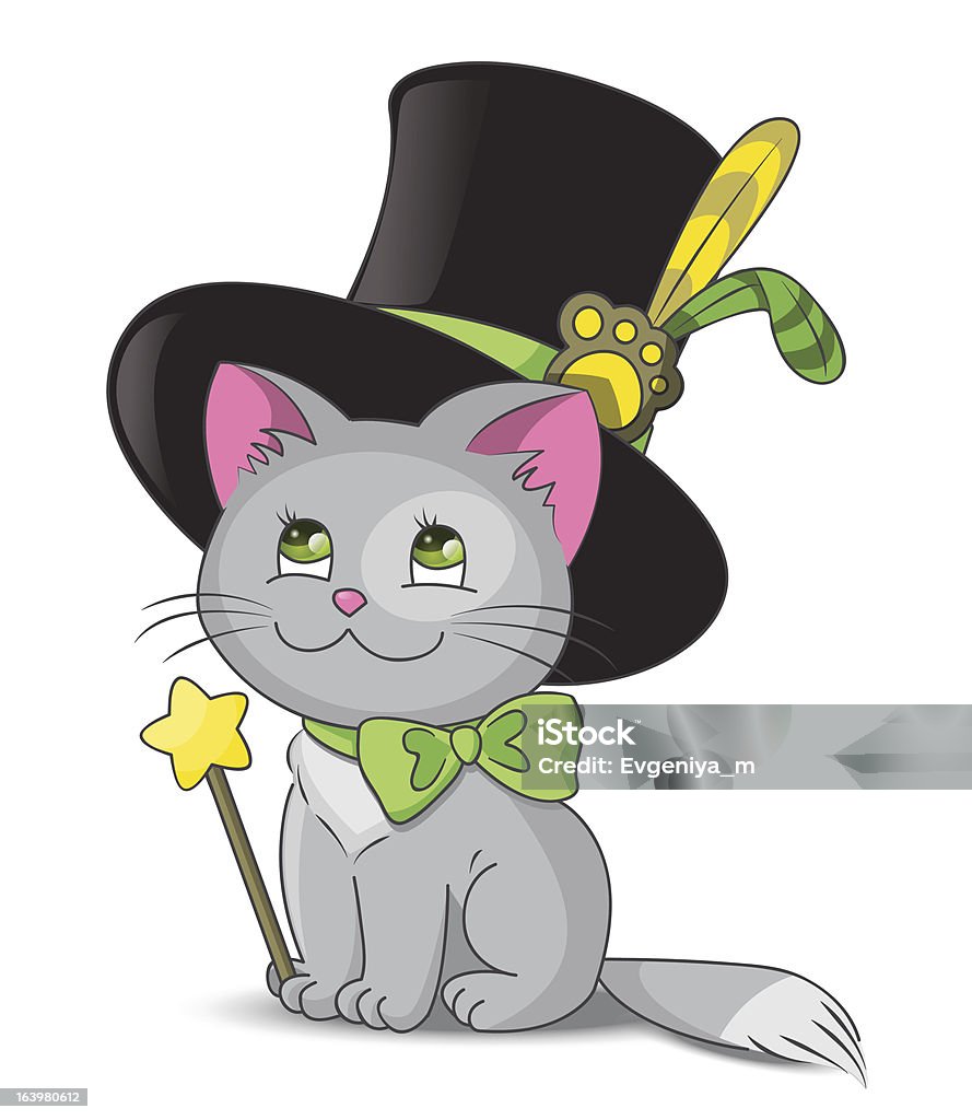 Magic Cat Vector Magic Cat Stock Illustration - Download Image Now - Domestic Cat, Magic ...
