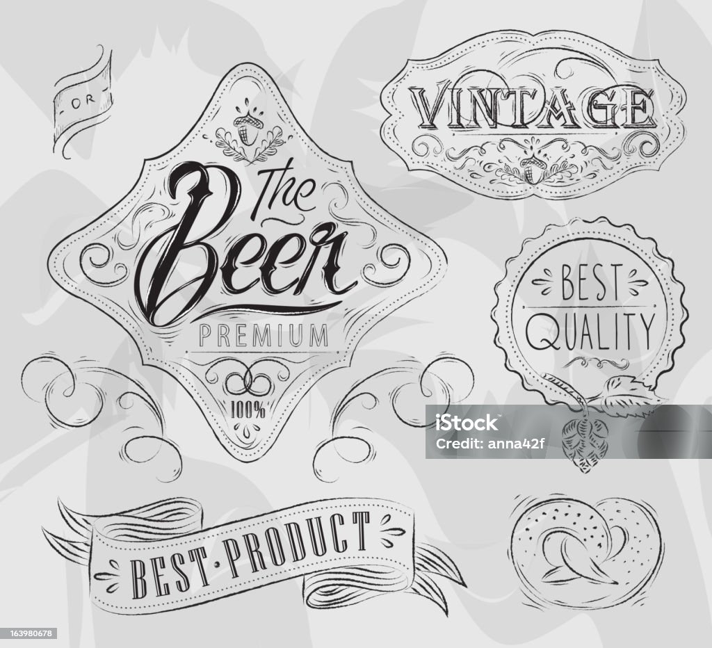 Elementy Vintage pub - Grafika wektorowa royalty-free (Bajgiel)