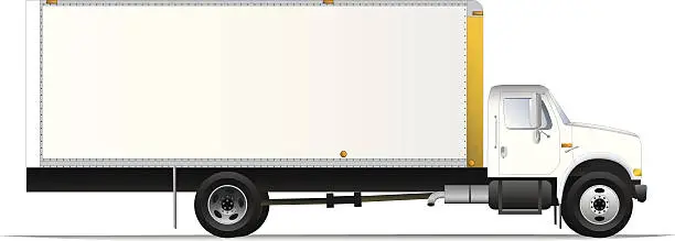 Vector illustration of Box Truck